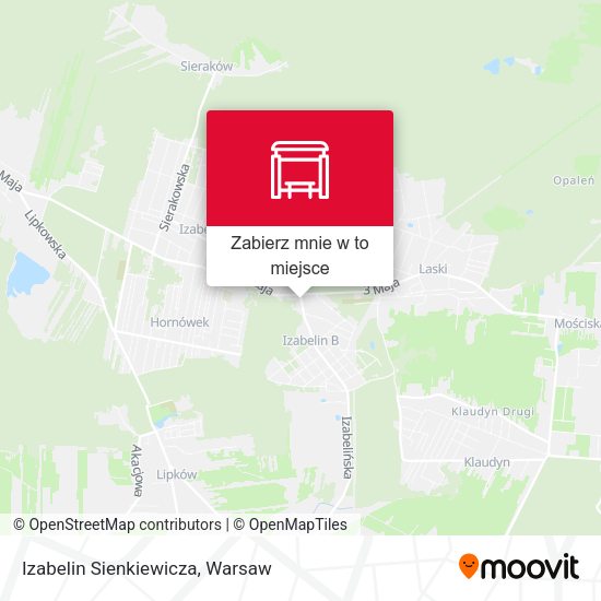 Mapa Izabelin Sienkiewicza