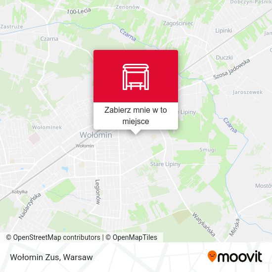 Mapa Wołomin Zus