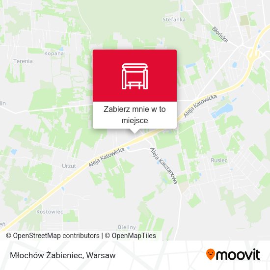 Mapa Młochów Żabieniec