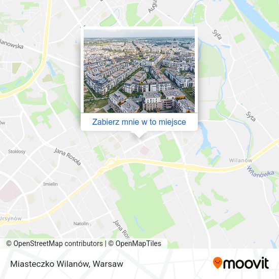 Mapa Miasteczko Wilanów