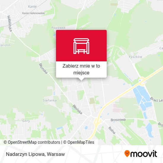 Mapa Nadarzyn Lipowa