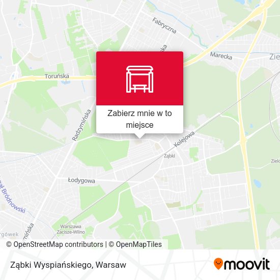 Mapa Ząbki Wyspiańskiego