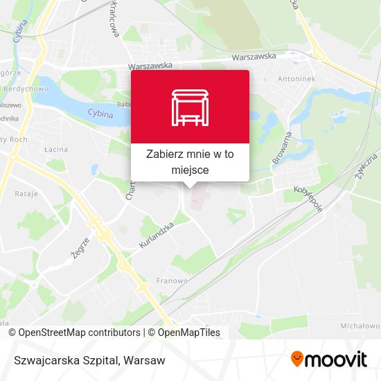 Mapa Szwajcarska Szpital