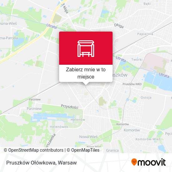 Mapa Pruszków Ołówkowa