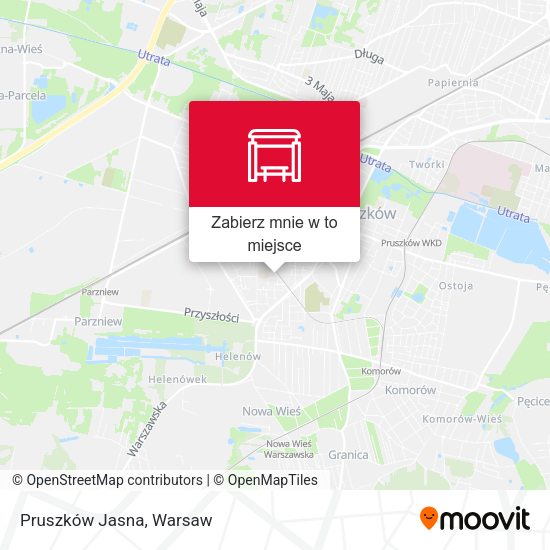 Mapa Pruszków Jasna