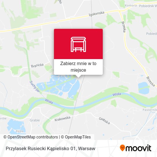 Mapa Przylasek Rusiecki Kąpielisko 01