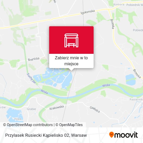 Mapa Przylasek Rusiecki Kąpielisko