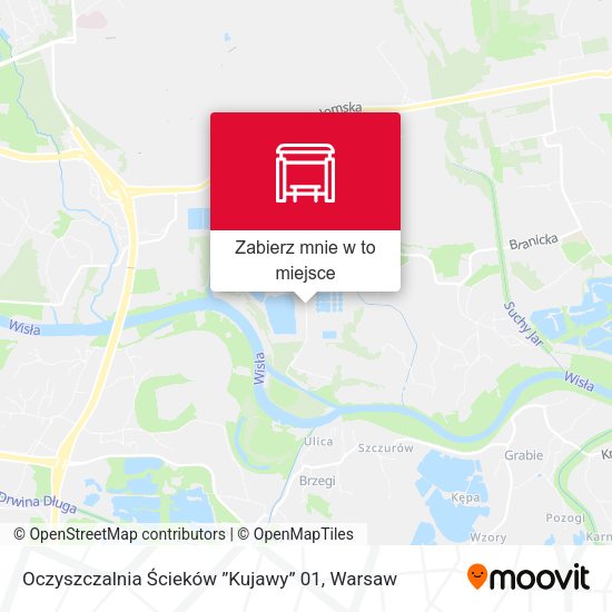 Mapa Oczyszczalnia Ścieków ”Kujawy”