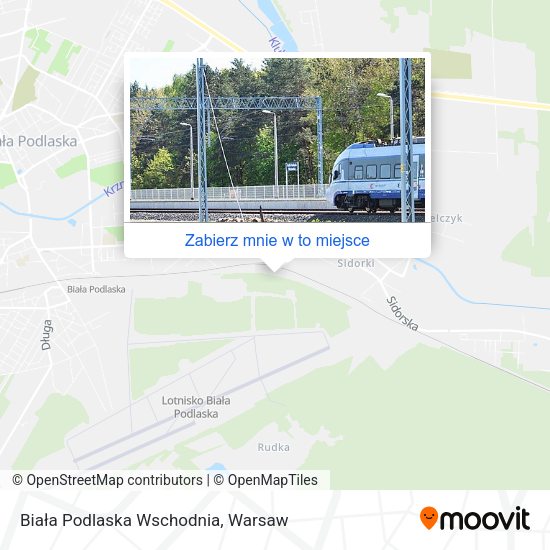 Mapa Biała Podlaska Wschodnia