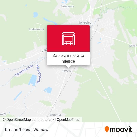 Mapa Krosno/Leśna