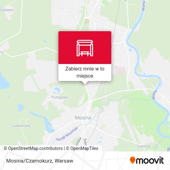 Mapa Mosina/Czarnokurz