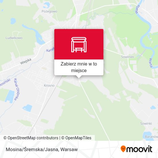 Mapa Mosina/Śremska/Jasna