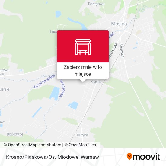 Mapa Krosno/Piaskowa/Os. Miodowe