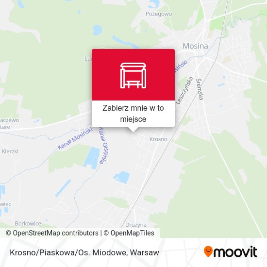 Mapa Krosno/Piaskowa/Os. Miodowe