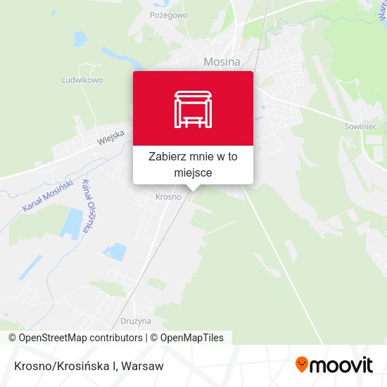 Mapa Krosno/Krosińska I