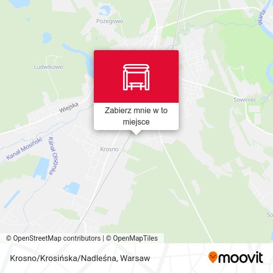 Mapa Krosno/Krosińska/Nadleśna