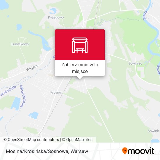 Mapa Mosina/Krosińska/Sosnowa