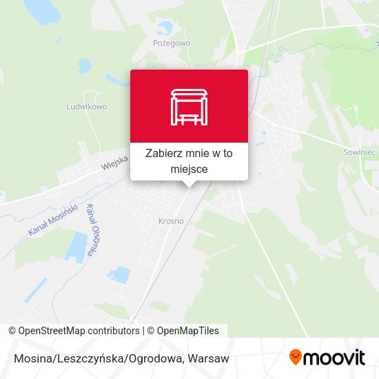 Mapa Mosina/Leszczyńska/Ogrodowa