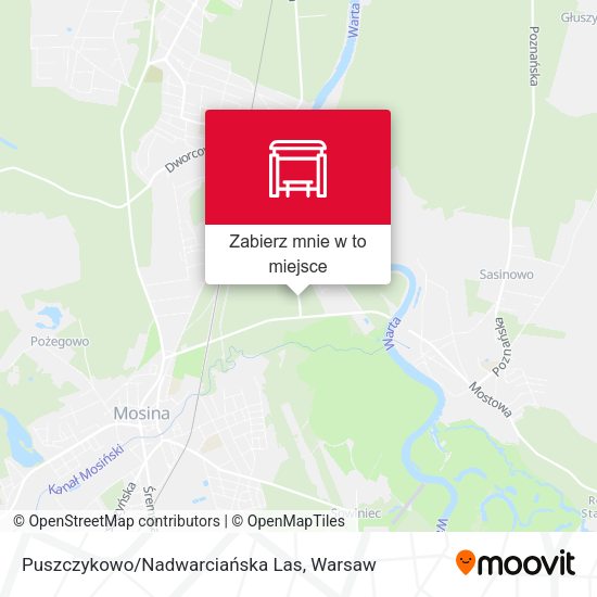 Mapa Puszczykowo/Nadwarciańska Las