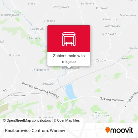Mapa Raciborowice Centrum