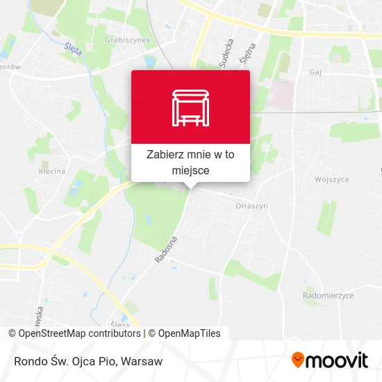 Mapa Rondo Św. Ojca Pio