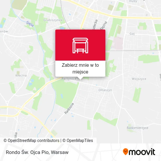 Mapa Rondo Św. Ojca Pio