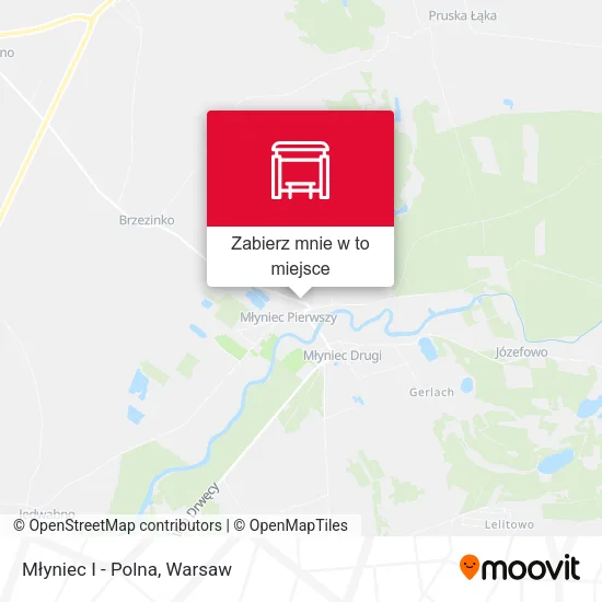 Mapa Młyniec I - Polna