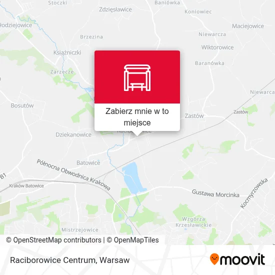 Mapa Raciborowice Centrum