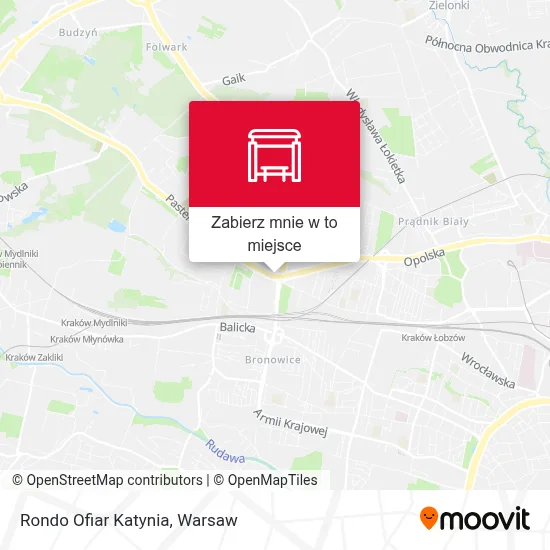 Mapa Rondo Ofiar Katynia