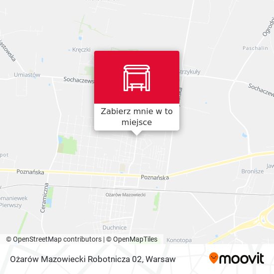 Mapa Ożarów Mazowiecki Robotnicza 02