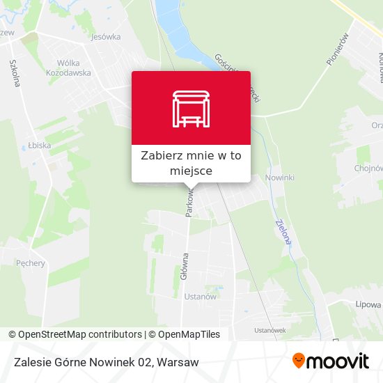 Mapa Zalesie Górne Nowinek