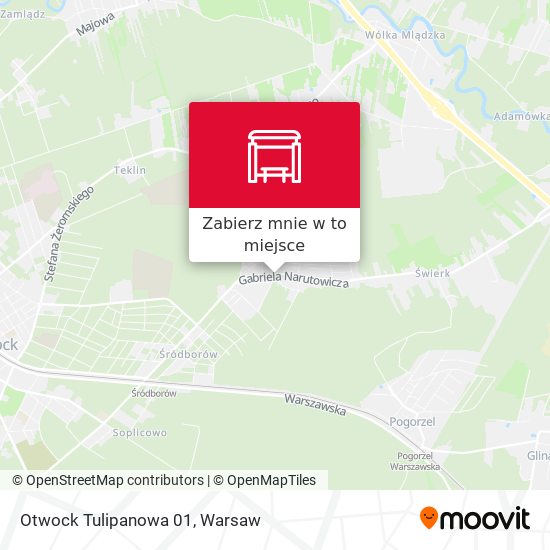 Mapa Otwock Tulipanowa 01