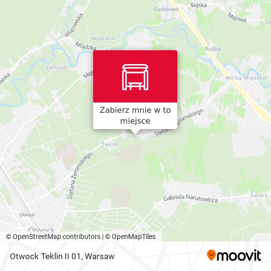 Mapa Otwock Teklin II