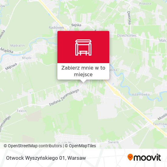 Mapa Otwock Wyszyńskiego