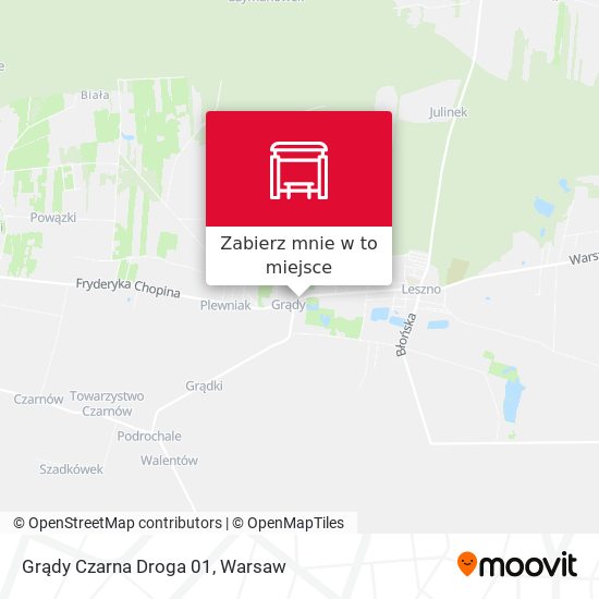 Mapa Grądy Czarna Droga 01