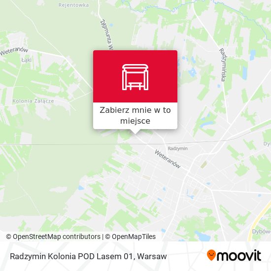 Mapa Radzymin Kolonia POD Lasem 01