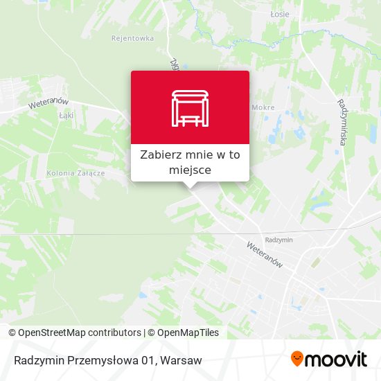 Mapa Radzymin Przemysłowa