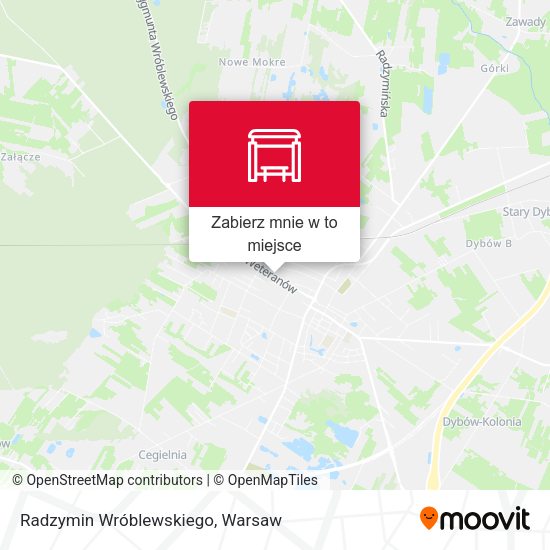 Mapa Radzymin Wróblewskiego