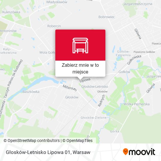 Mapa Głosków Lipowa