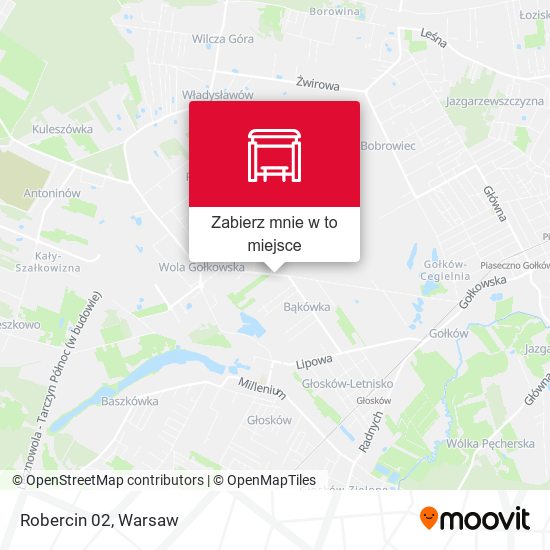 Mapa Wola Gołkowska Robercin