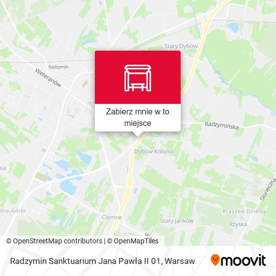 Mapa Radzymin Sanktuarium Jana Pawła II 01