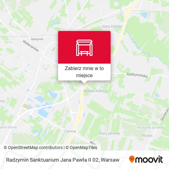 Mapa Radzymin Sanktuarium Jana Pawła II 02