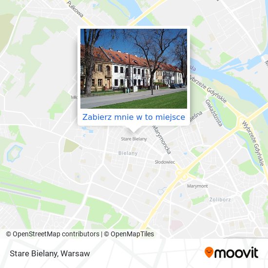 Mapa Stare Bielany