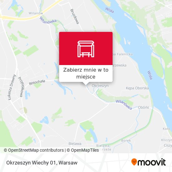 Mapa Okrzeszyn Wiechy