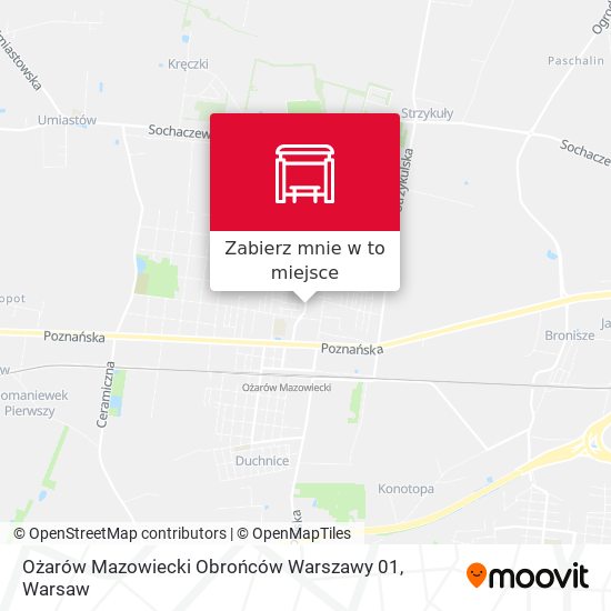 Mapa Ożarów Mazowiecki Obrońców Warszawy 01