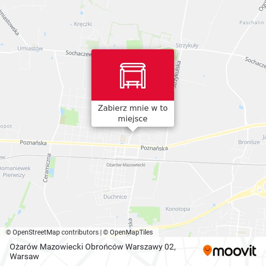 Mapa Ożarów Mazowiecki Obrońców Warszawy 02