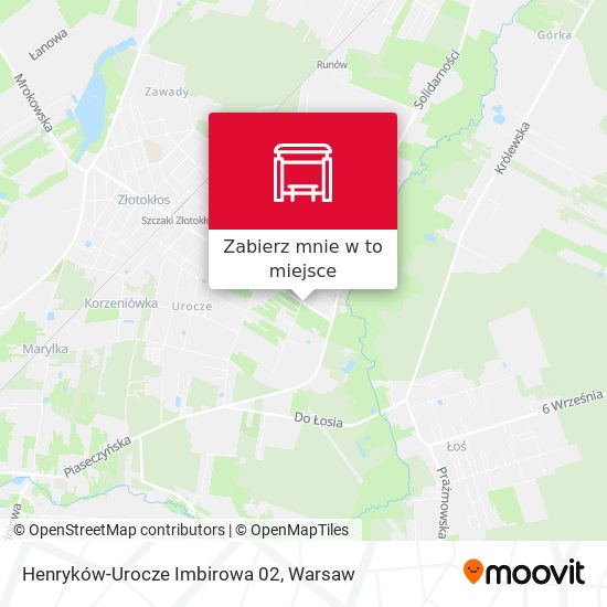 Mapa Henryków-Urocze Imbirowa 02