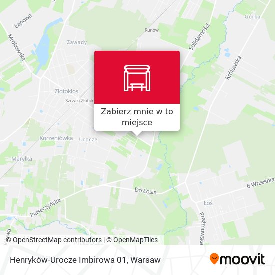 Mapa Henryków-Urocze Imbirowa