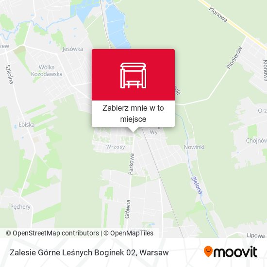 Mapa Zalesie Górne Leśnych Boginek 02