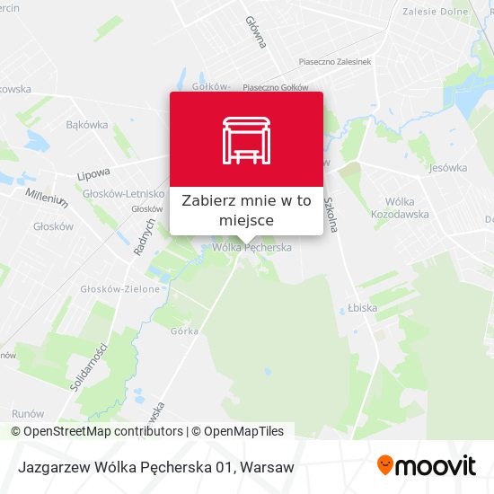 Mapa Jazgarzew Wólka Pęcherska 01